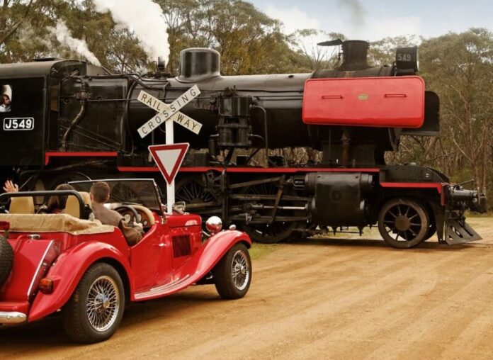 Victorian Goldfields Railway urges motorists to take care near level crossings.