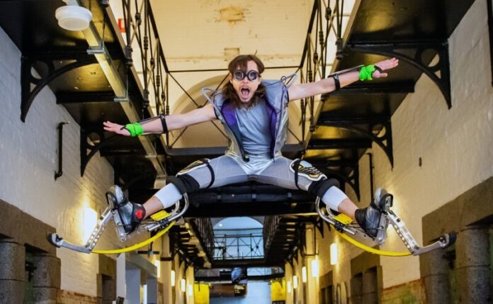 The Creativerse children's festival is set to return to Bendigo's Ulumbarra Theatre in October. Castlemaine Circus member and solo roving performer Taylor Easton aka CYBRO 3000 will be among the local performers to bring the joy. Photo: Brendan McCarthy.