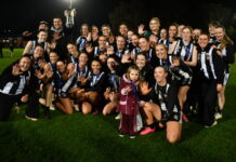 Magpie Magic! Castlemaine claims five from five The Castlemaine Magpies celebrate their fifth consecutive flag in the AFL Central Vic Women's Football League. Photo: Lisa Dennis