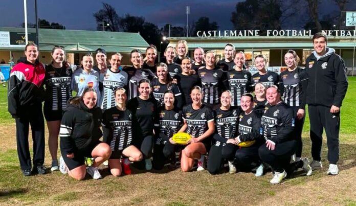 The team were treated to a surprise visit by AFLW Saints superstar Nicola Barr on Wednesday evening thanks to their friends at the Vic Container Deposit Scheme.