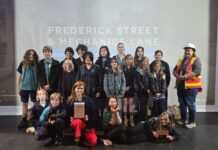 Winters Flat Primary School Passion & Pathways students enjoy a visit the Mount Alexander Shire Council where they learnt about the Frederick Street-Mechanics Lane project. Photos: Lauren Campbell.